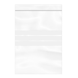 Plastic zak met rits drukknoopsluiting 16x22cm G-200 (100 stuks) 