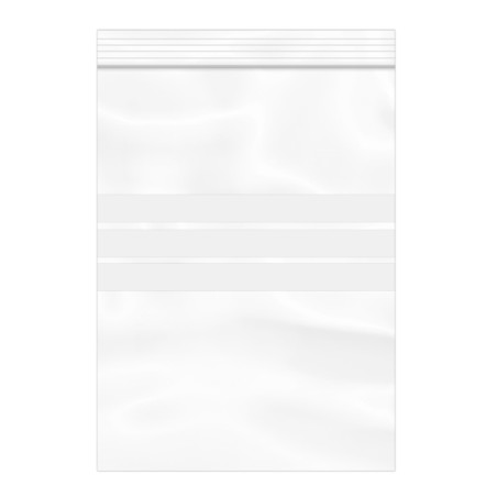 Plastic zak met rits drukknoopsluiting 16x22cm G-200 (1000 stuks)