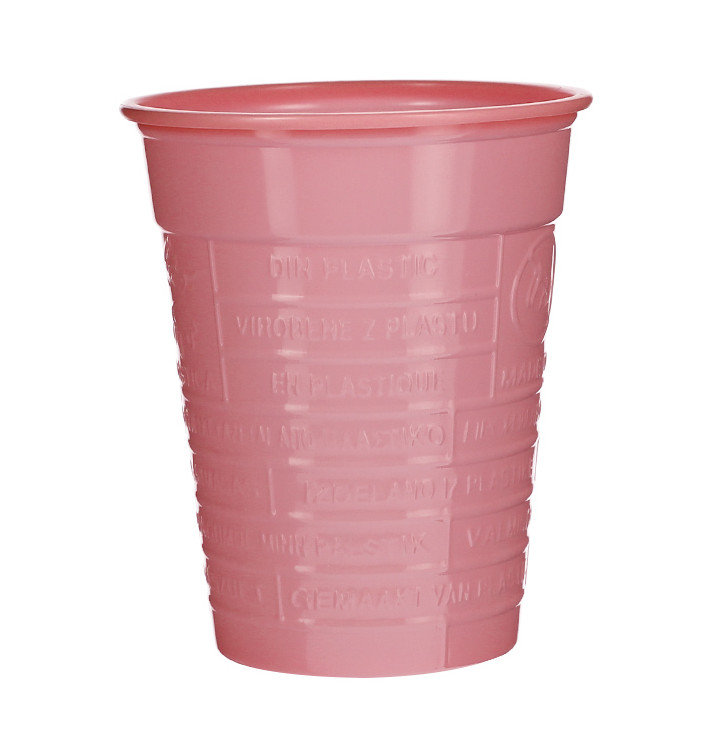 Plastic PS beker roze 200ml Ø7cm (1.500 stuks)