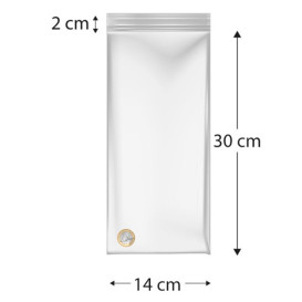 Plastic zak met rits drukknoopsluiting 14x30cm G-300 (1000 stuks)