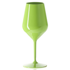 Herbruikbaar glas Wijn Tritan Groen 470ml (6 Stuks)