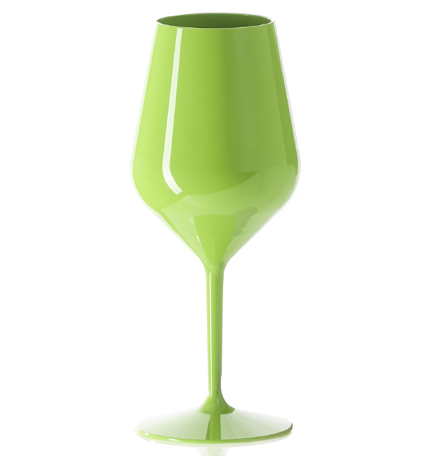 Herbruikbaar glas Wijn Tritan Groen 470ml (6 Stuks)
