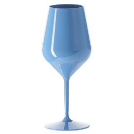 Herbruikbaar glas Wijn Tritan Blauw 470ml (6 Stuks)