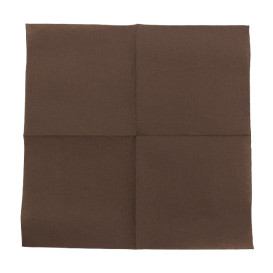 Papieren servet dubbel punt bruin 2C 33x33cm (1.200 stuks)