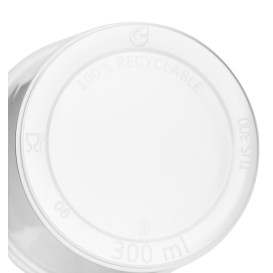 Plastic deli Container transparant PP 300ml Ø10,5cm (100 stuks) 