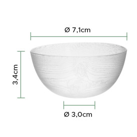 Herbruikbaar Proeving Kom PS "Coftex" transparant 90ml (500 stuks)