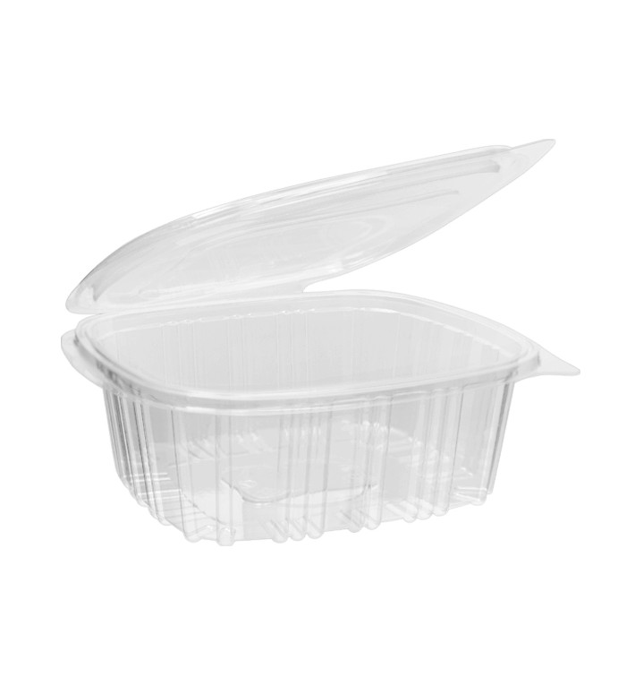 Plastic scharnierende Deli-Container OPS 750 ml (500 stuks) Plastic scharnierende Deli-Container OPS 750 ml (500 stuks)