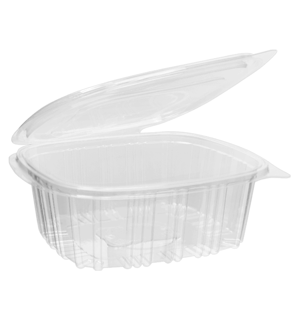 Plastic scharnierende Deli-Container OPS 750 ml (50 stuks) 