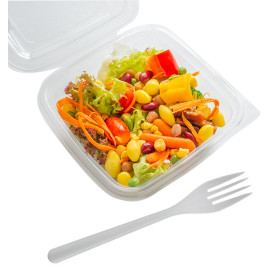 Plastic scharnierende Deli-Container OPS 500ml (600 stuks)