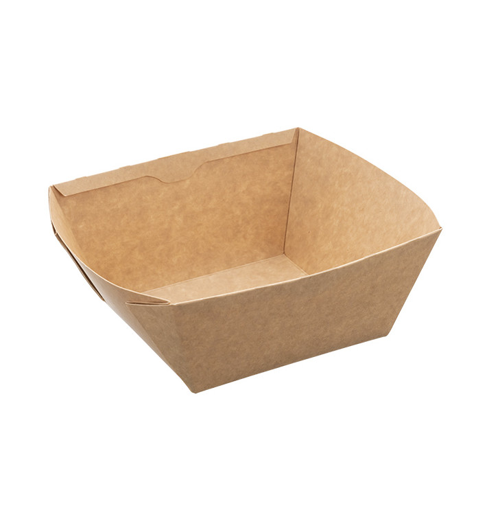 Kraft Rechthoekige Saladebak 1.000ml 19x16x7cm (300 Stuks) Kraft Rechthoekige Saladebak 1.000ml 19x16x7cm (300 Stuks)