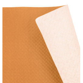 Papieren tafelkleed rol oranje 1x100m. 40g (1 stuk) 