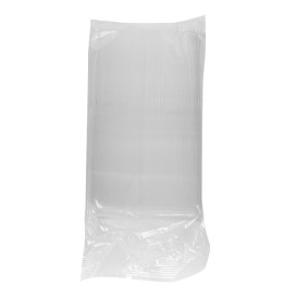 Plastic PS mes "Luxe" transparant 17,5cm (100 stuks) 