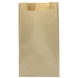Papieren voedsel zak kraft 14+7x24cm (1.000 stuks)