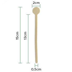 Houten roerwerk 15cm (100 stuks) 