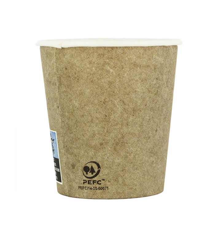Papieren beker Kraft 4Oz/120ml Ø6,2cm (2000 stuks) Papieren beker Kraft 4Oz/120ml Ø6,2cm (2000 stuks)