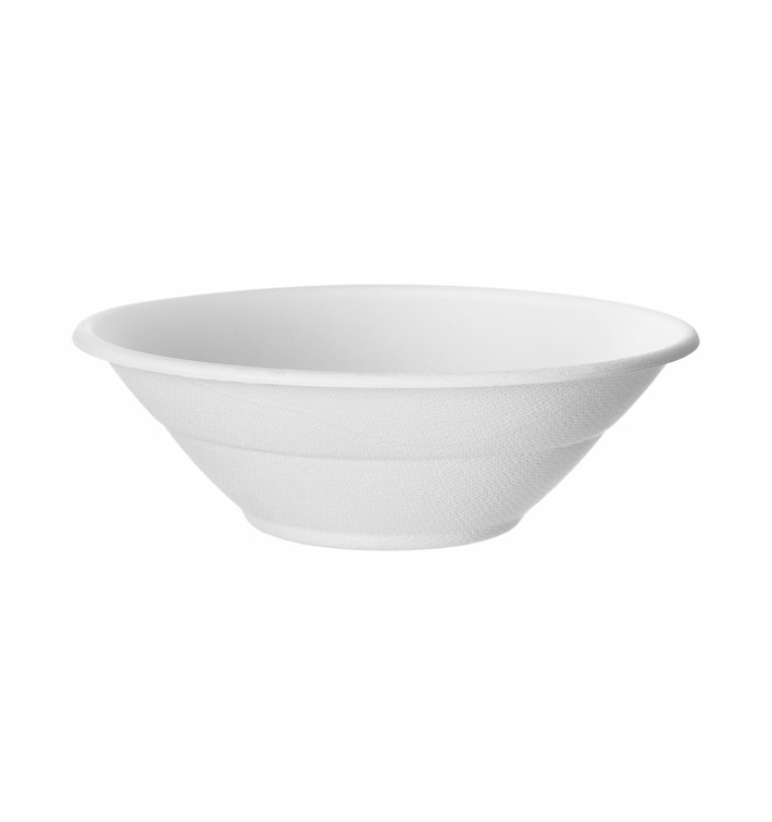 Suikerriet kom Bagasse Noodle wit 940ml (400 stuks) Suikerriet kom Bagasse Noodle wit 940ml (400 stuks)