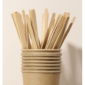 Houten koffie roerstaafje Naturel 17,6 cm (1000 stuks) 