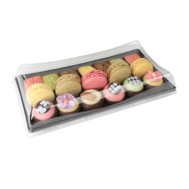 Plastic Deksel voor Platter 12x22cm (50 stuks) 