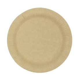 Kartonnen Borden Rond “Radial” Kraft Ø18cm 200gr/m² (50 Stuks)