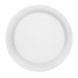Kartonnen Borden Rond “Radial” Wit Ø23cm 200gr/m² (50 Stuks)