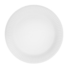 Kartonnen Borden Rond “Radial” Wit Ø18cm 200gr/m² (650 Stuks)