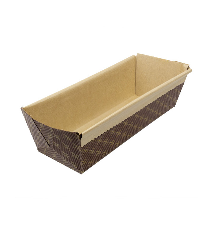 Bakvorm van papier kraft 24x8x7cm (40 stuks) Bakvorm van papier kraft 24x8x7cm (40 stuks)