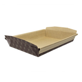 Bakvorm van papier kraft 19x13,5x3,5cm (50 stuks) 