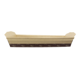 Bakvorm van papier kraft 19x13,5x3,5cm (50 stuks) 