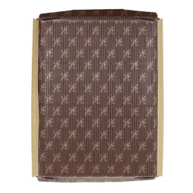 Bakvorm van papier kraft 19x13,5x3,5cm (50 stuks) 