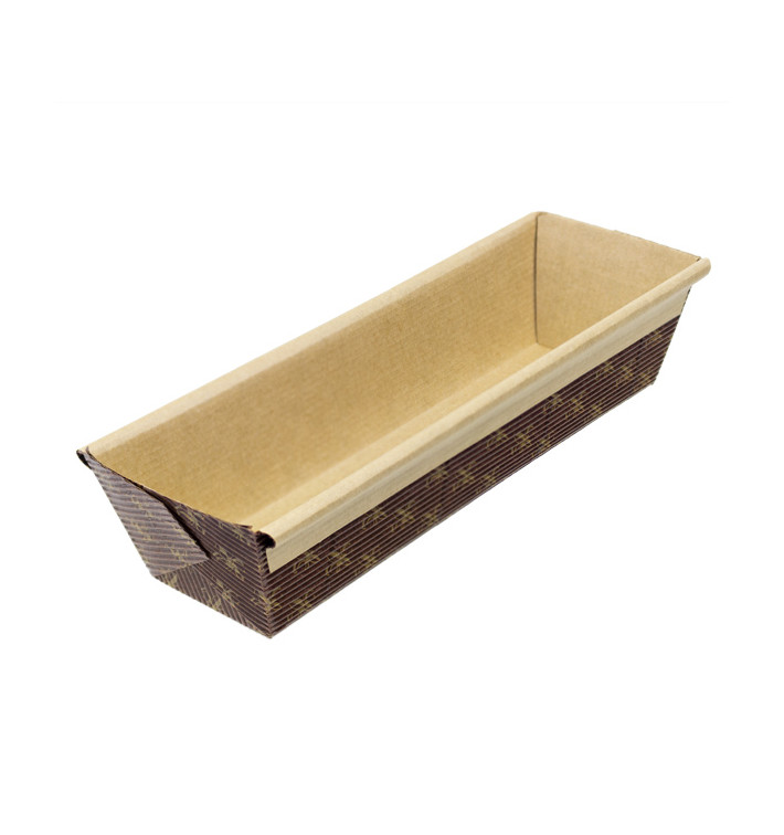 Bakvorm van papier kraft 18,8x5x4,8cm (50 stuks) Bakvorm van papier kraft 18,8x5x4,8cm (50 stuks)