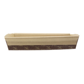Bakvorm van papier kraft 16,8x11x3,8cm (67 stuks) 