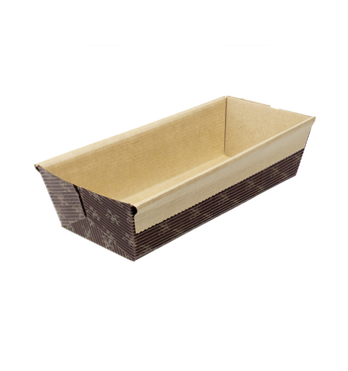 Bakvorm van papier kraft 16,5x6,5x4,5cm (40 stuks) Bakvorm van papier kraft 16,5x6,5x4,5cm (40 stuks)