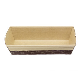 Bakvorm van papier kraft 16,5x6,5x4,5cm (40 stuks) 