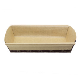 Bakvorm van papier kraft 15x9x3,5cm (80 stuks) 