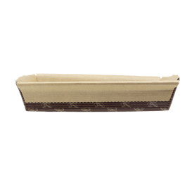 Bakvorm van papier kraft 15x9x3,5cm (80 stuks) 