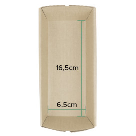 Bakvorm van papier kraft 16,5x6,5x4,5cm (40 stuks) 