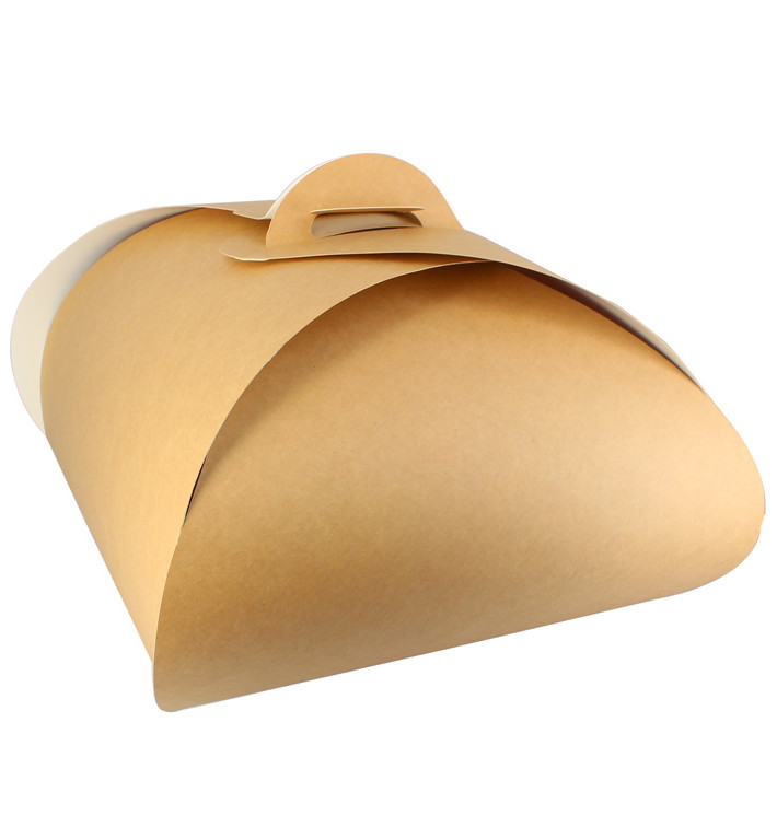 Papieren Kraft Cake Doosje 18x18x13cm (25 Stuks) Papieren Kraft Cake Doosje 18x18x13cm (25 Stuks)