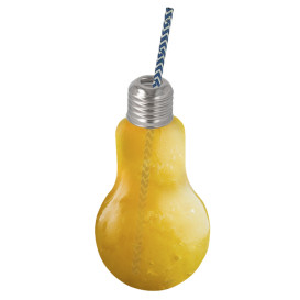 Plastic fles lamp design PET transparant 400ml (200 stuks)