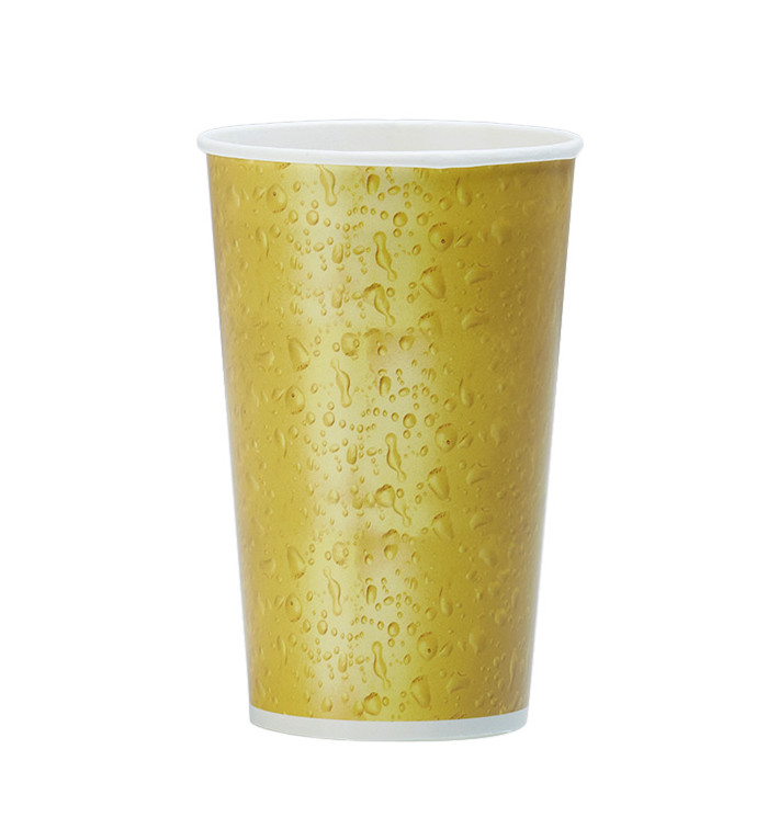 Kartonnen Bierbeker Ø9,0cm 540ml (50 Stuks) Kartonnen Bierbeker Ø9,0cm 540ml (50 Stuks)