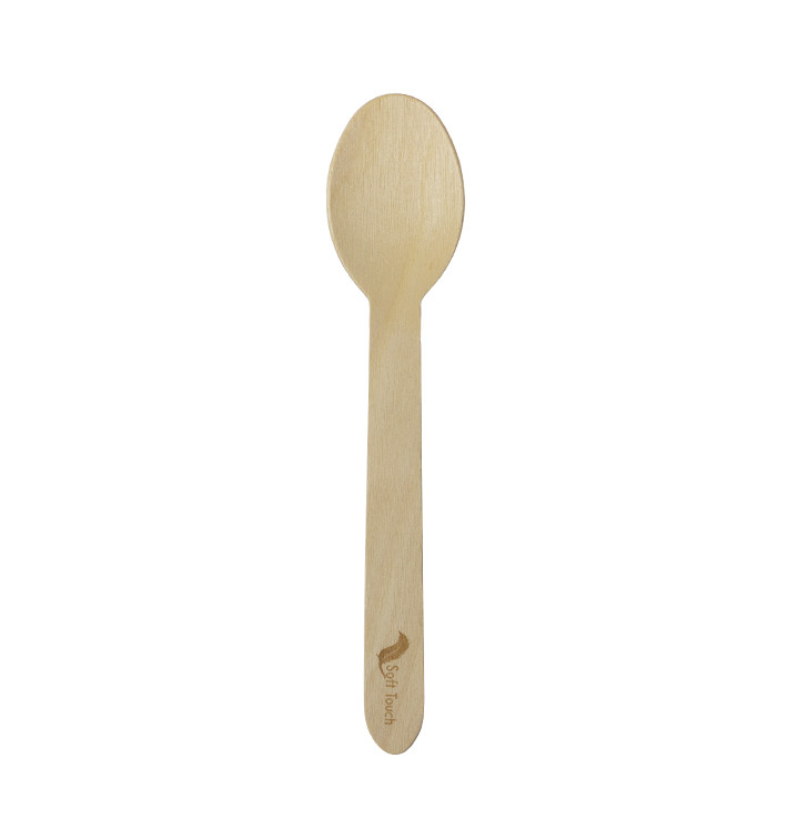 Houten Lepel “Soft” 16cm (2.400 Stuks) Houten Lepel “Soft” 16cm (2.400 Stuks)