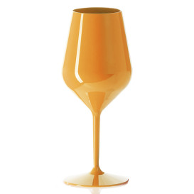 Herbruikbaar Durable Glas Wijn Tritan oranje 470ml (1 Stuk)