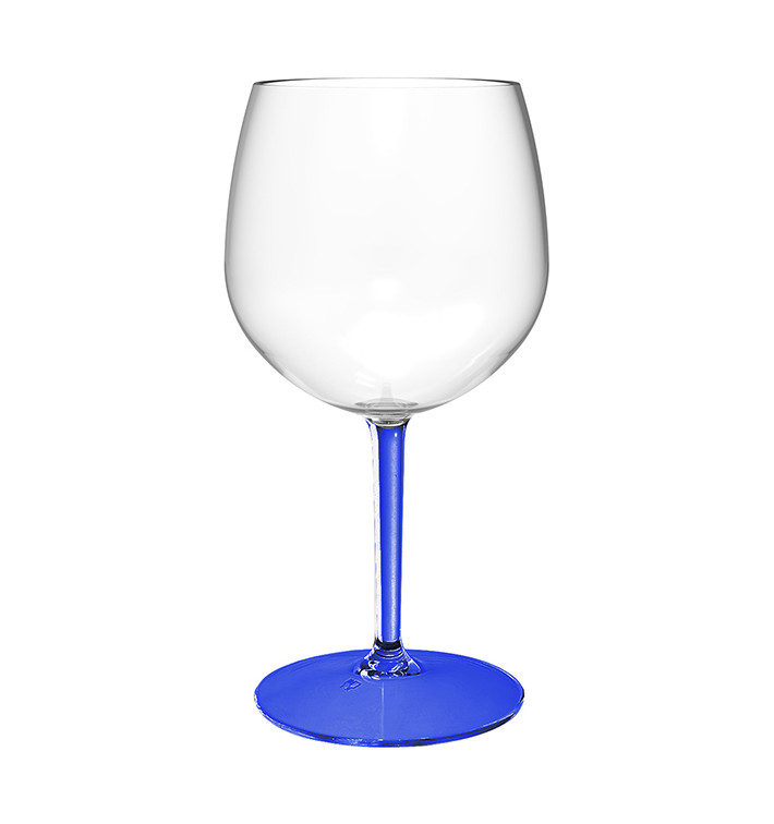 Herbruikbaar Durable Glas voor Gin TT blauwe voet 580ml (6 Stuks) Herbruikbaar Durable Glas voor Gin TT blauwe voet 580ml (6 Stuks)
