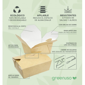 Oosterse Maaltijdbox Kraft 13x8,5x6cm 700ml (45 stuks) Oosterse Maaltijdbox Kraft 13x8,5x6cm 700ml (45 stuks)