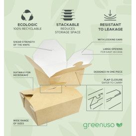 Oosterse Maaltijdbox Kraft 13x8,5x6cm 700ml (45 stuks) Oosterse Maaltijdbox Kraft 13x8,5x6cm 700ml (45 stuks)