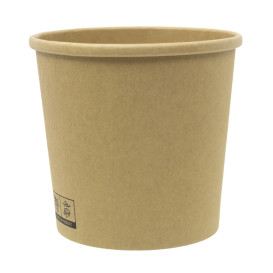 Kraft Kartonnen Pot 750ml Ø11,6cm (25 Stuks)