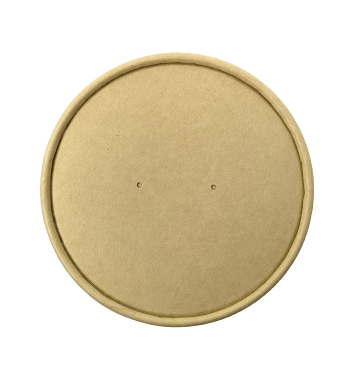 Kraft Kartonnen Deksel voor Kartonnen Pot Ø11,6cm (25 Stuks) Kraft Kartonnen Deksel voor Kartonnen Pot Ø11,6cm (25 Stuks)