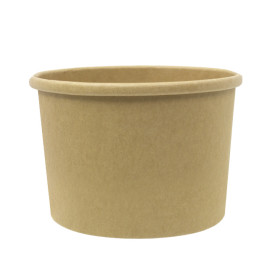 Kraft Kartonnen Pot 250ml Ø9,0cm (25 Stuks)