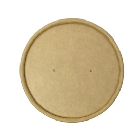 Kraft Kartonnen Deksel voor Kartonnen Pot Ø11,6cm (25 Stuks)
