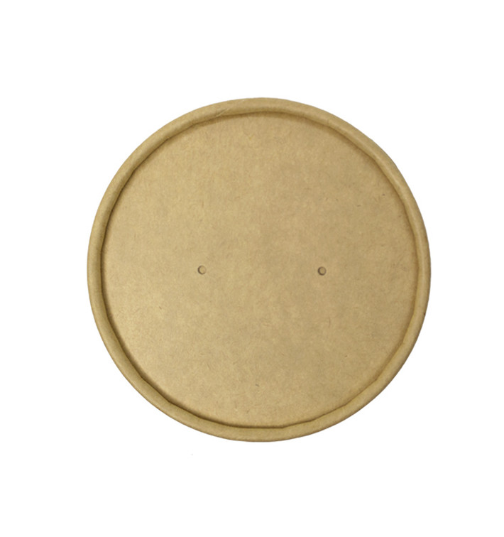 Kraft Kartonnen Deksel voor Kartonnen Pot Ø11,6cm (25 Stuks) Kraft Kartonnen Deksel voor Kartonnen Pot Ø11,6cm (25 Stuks)