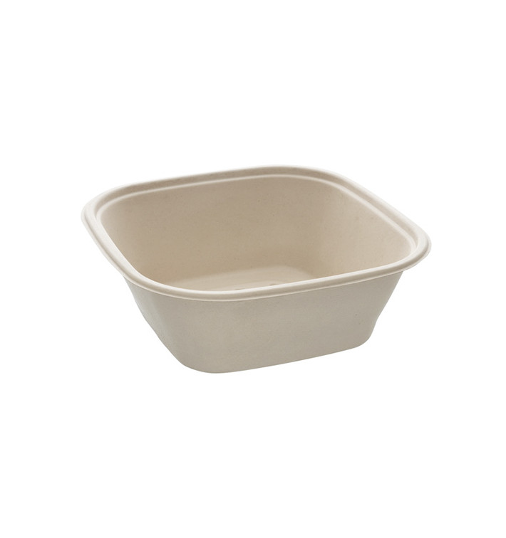 Suikerriet kom Naturel Vierkant 3500ml 27cm (25 stuks) Suikerriet kom Naturel Vierkant 3500ml 27cm (25 stuks)